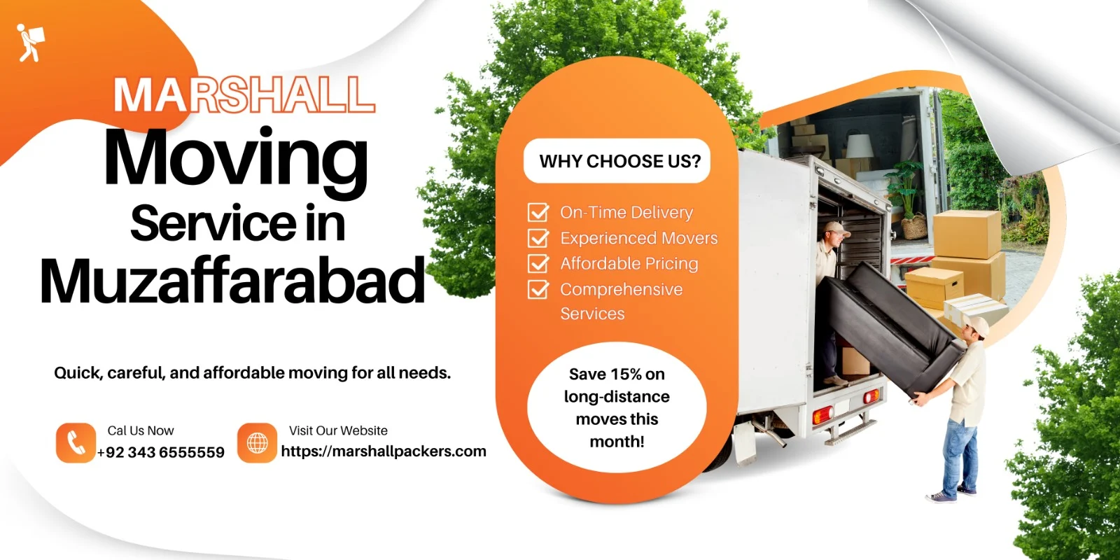 Marshall Packers and movers, house shifting, international cargo service in Muzaffarabad
