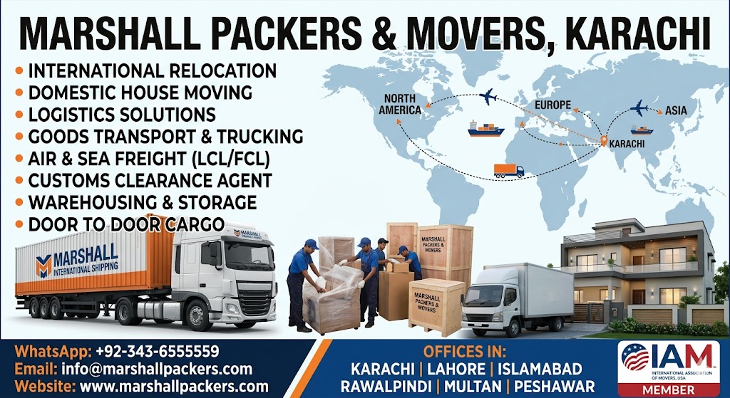 Marshall Packers and Movers in Karachi